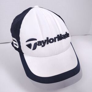Taylormade TP Ball Golf Hat Men White Mesh Adjustable Performance Cap - One Size